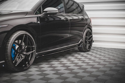 Maxton Design - SIDE SKIRTS DIFFUSERS V.2 + FLAPS VW GOLF R MK8