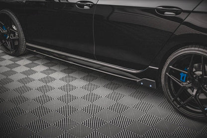 Maxton Design - SIDE SKIRTS DIFFUSERS V.2 + FLAPS VW GOLF R MK8