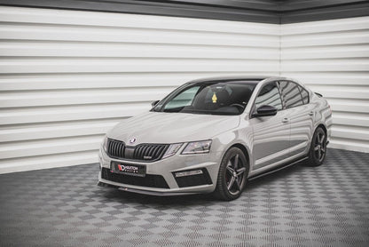 Maxton Design - FRONT SPLITTER V.1 SKODA OCTAVIA RS MK3 FACELIFT (2016-2019)