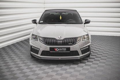 Maxton Design - FRONT SPLITTER V.1 SKODA OCTAVIA RS MK3 FACELIFT (2016-2019)
