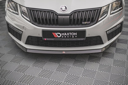 Maxton Design - FRONT SPLITTER V.1 SKODA OCTAVIA RS MK3 FACELIFT (2016-2019)
