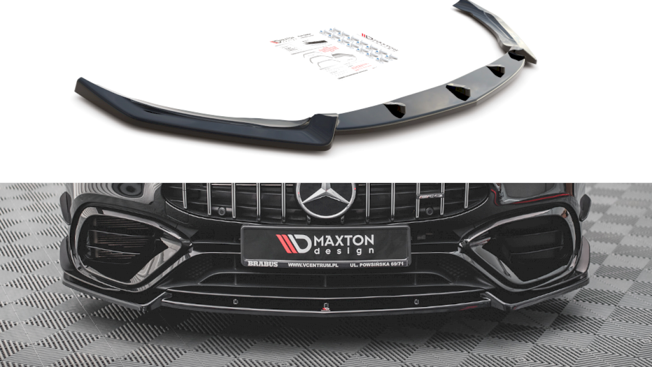 Maxton Design - FRONT SPLITTER V.2 MERCEDES-AMG CLA 45 AERO C118 (2019-)