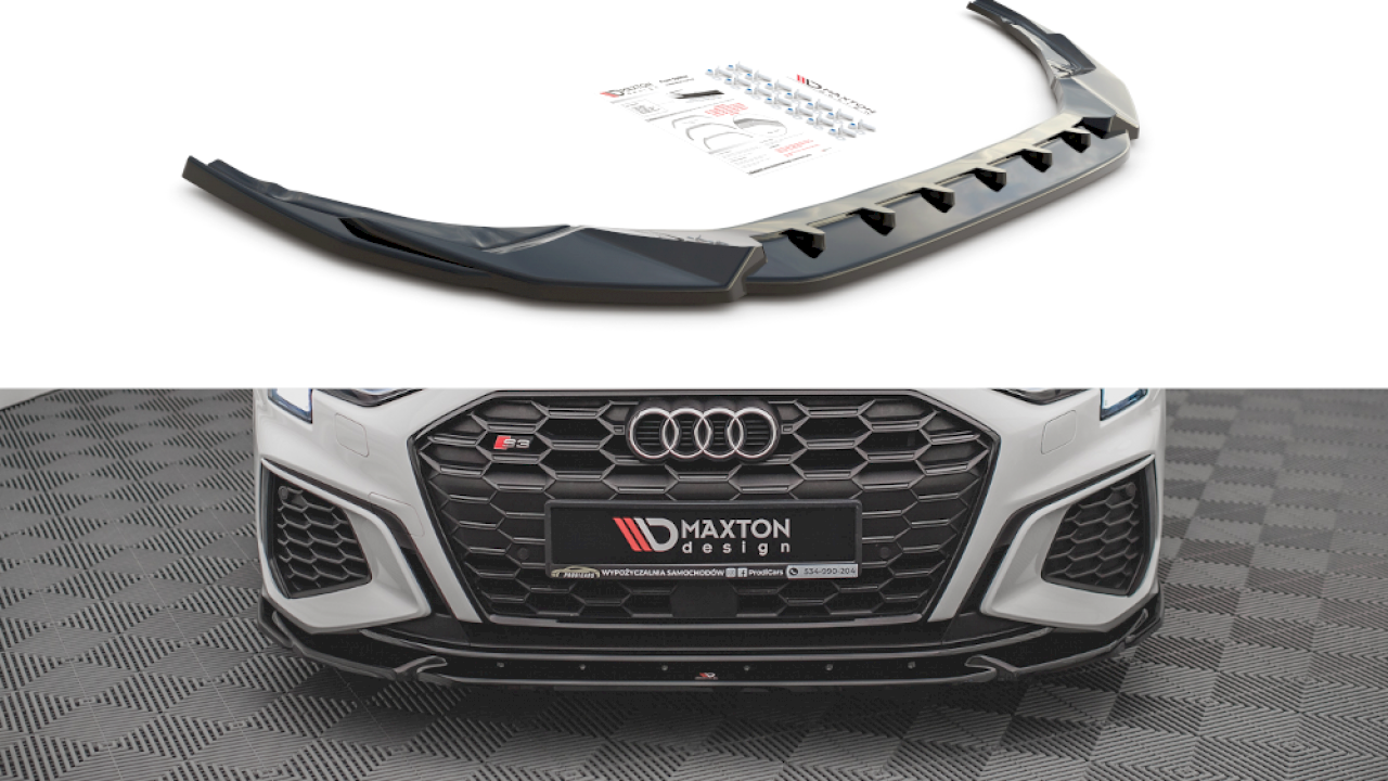 Maxton Design - FRONT SPLITTER V.3 AUDI S3 / A3 S-LINE 8Y (2020-2024)