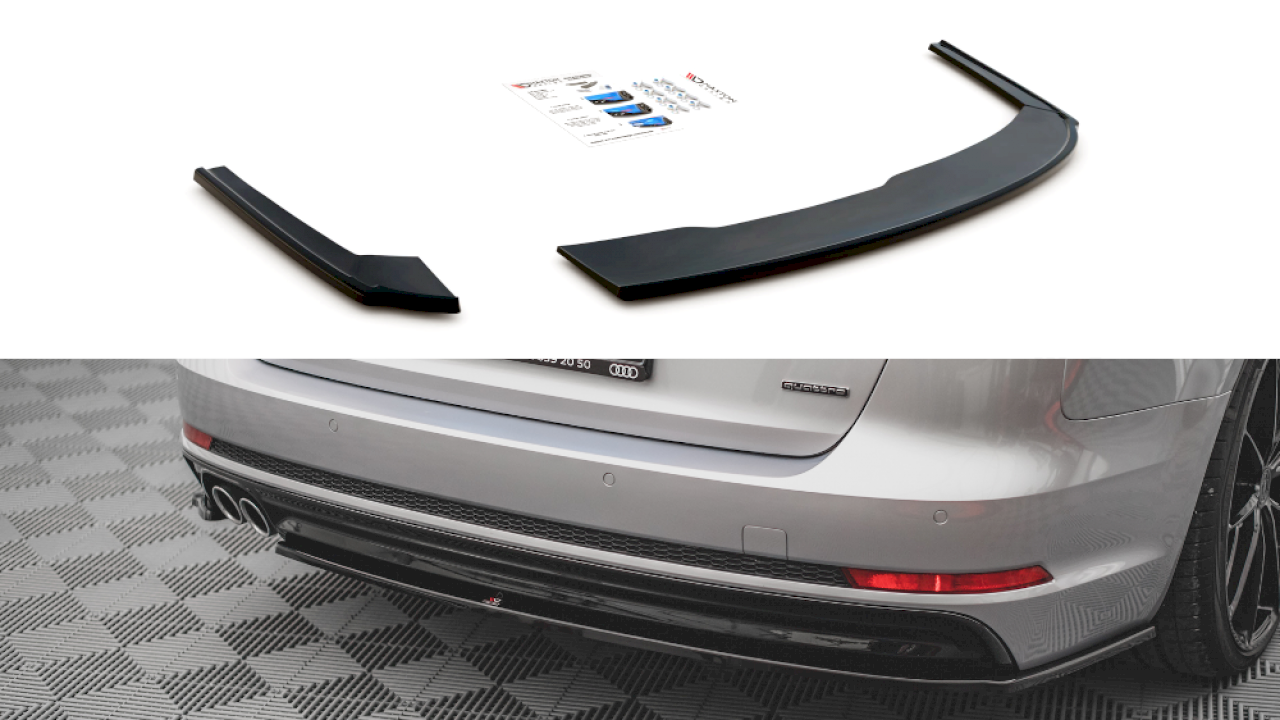 Maxton Design - REAR SIDE SPLITTERS V.2 AUDI A4 S-LINE B9 (2015-2019)