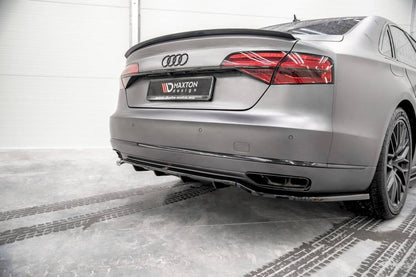 Maxton Design - CENTRAL REAR SPLITTER (VERTICAL BARS) AUDI A8 D4 FACELIFT (2013-2017)