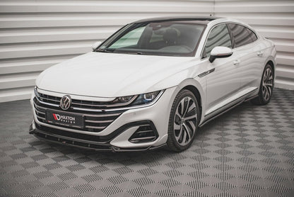 Maxton Design - Front Splitter V.1 Volkswagen Arteon R-Line Sedan / Shooting Brake Mk1 Facelift