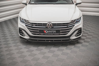 Maxton Design - Front Splitter V.1 Volkswagen Arteon R-Line Sedan / Shooting Brake Mk1 Facelift