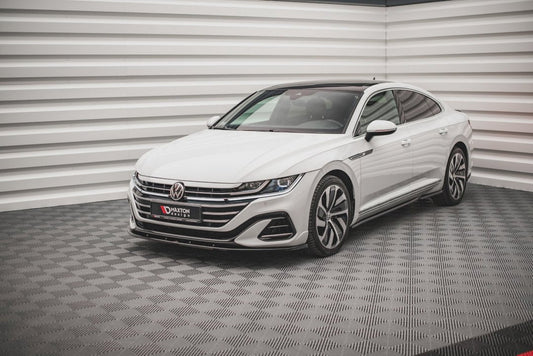 Maxton Design - Front Splitter V.2 Volkswagen Arteon R-Line Sedan / Shooting Brake Mk1 Facelift