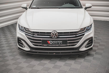 Maxton Design - Front Splitter V.2 Volkswagen Arteon R-Line Sedan / Shooting Brake Mk1 Facelift