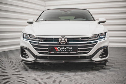 Maxton Design - Front Splitter V.3 Volkswagen Arteon R-Line Sedan / Shooting Brake Mk1 Facelift
