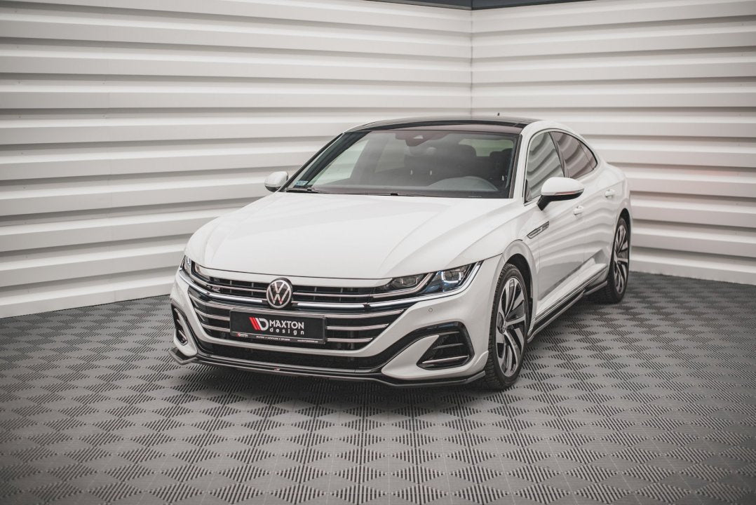 Maxton Design - Front Splitter V.3 Volkswagen Arteon R-Line Sedan / Shooting Brake Mk1 Facelift