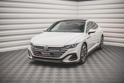 Maxton Design - Front Splitter V.3 Volkswagen Arteon R-Line Sedan / Shooting Brake Mk1 Facelift