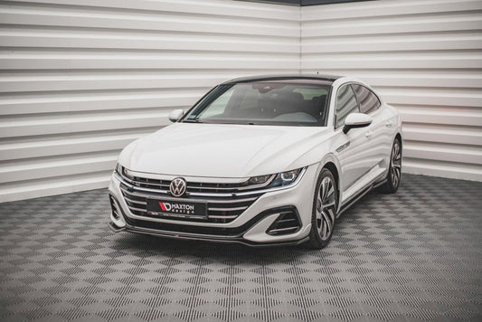 Maxton Design - Front Splitter V.3 Volkswagen Arteon R-Line Sedan / Shooting Brake Mk1 Facelift