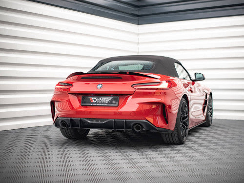 Maxton Design Street Pro Rear Diffuser for BMW Z4 G29 M Sport (M-Pack) 2018+, 10mm Matte Black ABS - Rear Bumper Valance, Lower Spoiler, Rear Splitter, Rear Lip, Rear Apron Trim Insert, Red Core option, OEM Style