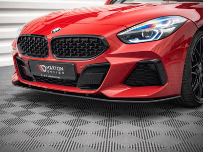 Maxton Design Street Pro Front Splitter  BMW Z4 G29 (2018+) M Sport/M Pack Only  Black Front Lip Spoiler