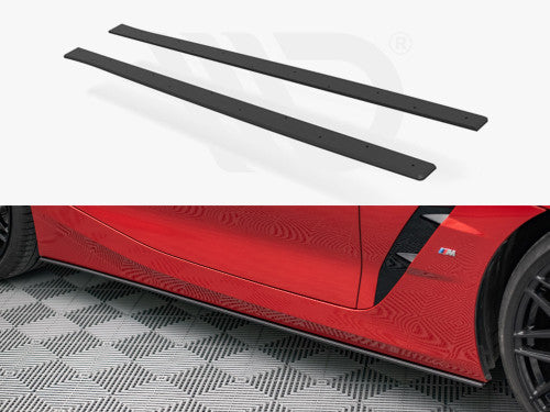 Maxton Design Street Pro Side Skirts / Sill Extensions / Side Splitters for BMW Z4 G29 M Sport (M Package) 2018–2024 – Black 10mm ABS Rocker Panel Blades, Lower Sill Spoilers, Ground Effects, M Performance Style