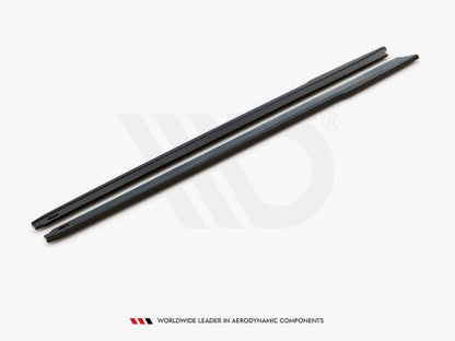 Maxton Design Gloss Black Side Skirt Splitters/Blades for BMW Z4 (G29) M Sport M-Pack 2018+ Pair - Rocker Panel Sill Extensions, Side Skirt Extensions/Diffusers, Z4 Roadster Body Kit Trim