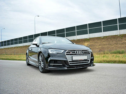 Maxton Design - Front Splitter V.1 Audi S3 / A3 S-Line Hatchback / Sportback 8V Facelift