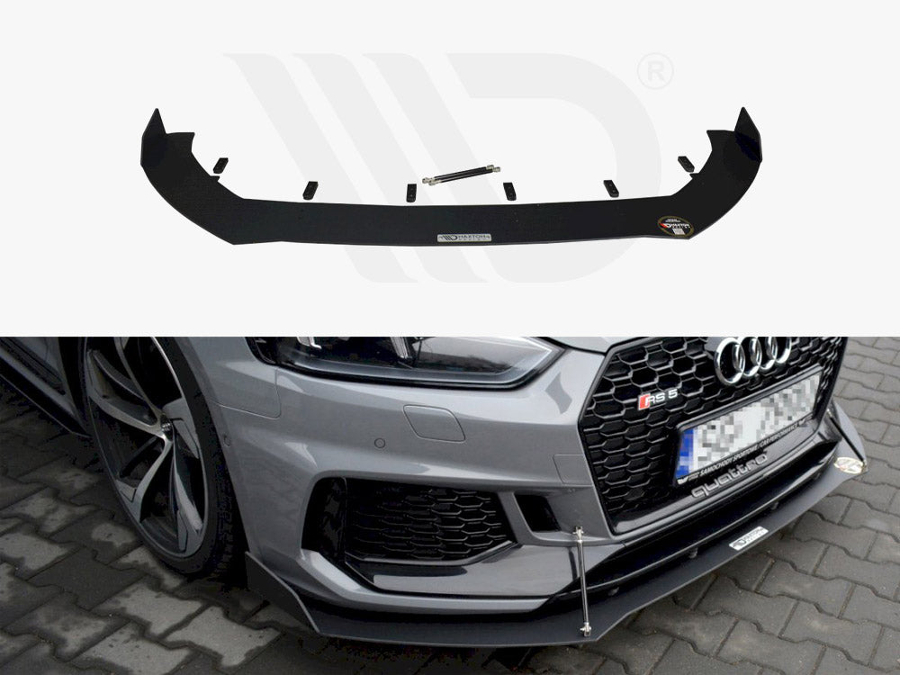 Maxton Design - RACING FRONT SPLITTER V.2 AUDI RS5 F5 COUPE / SPORTBACK