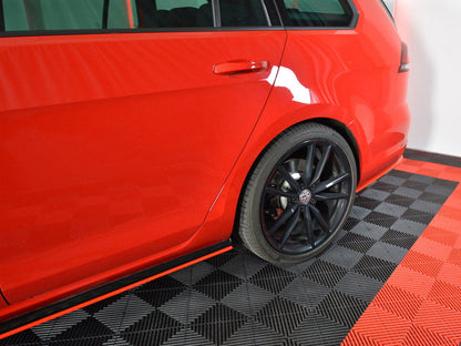 Maxton Design - REAR SIDE SPLITTERS V.2 VW GOLF 7 R VARIANT FACELIFT