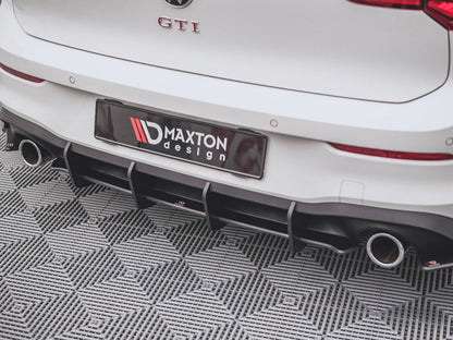 Maxton Design - Street PRO Rear Diffuser V.1 VW Golf 8 GTI