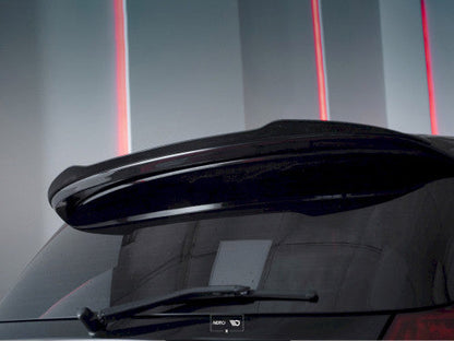 BMW 1 Series E81/E87 LCI 2007–2011 Rear Spoiler Cap Boot/Trunk Lip Wing – Maxton Design Gloss Piano Black ABS – Fits OEM Aero Spoiler, No-Drill 3M Tape – Hatchback Tailgate Ducktail Extension