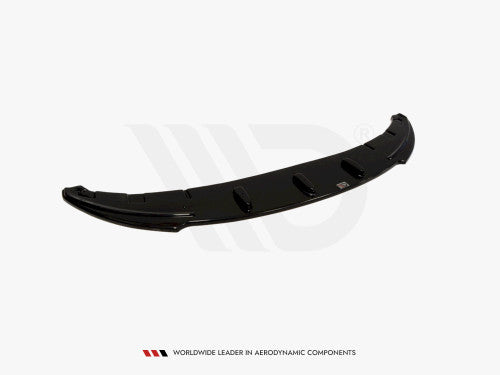 Maxton Design Gloss Piano Black Front Splitter Lip for BMW 1 Series E81 E87 2007-2011 Standard Bumper Non M Sport – Front Bumper Lip / Chin Spoiler / Front Apron Air Dam Lower Valance Bumper Extension