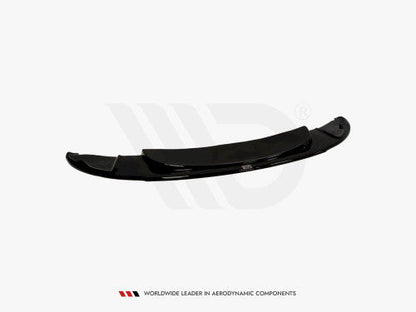 Maxton Design Gloss/Piano Black Front Splitter, Front Lip & Chin Spoiler for BMW 1 Series E87 2004-2008 Pre-LCI Pre-Facelift M Sport/M Tech/M Design | ABS Lower Valance Bumper Lip Aero Hatchback Air Dam