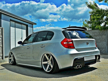 Maxton Design Gloss Black Side Skirts Diffusers Set for BMW 1 Series E87 2004-2008 - ABS Side Skirt Splitters Extensions