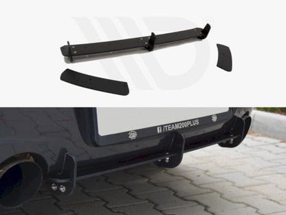 Maxton Design BMW 1 Series F20 F21 F2x Pre LCI (Pre Facelift) 2011-2015 M Sport Rear Bumper Diffuser, Rear Valance & Rear Spats/Corner Splitters Kit - Rear Bumper Insert Aero Pack for 3 Door & 5 Door Hatchback
