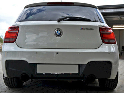 Maxton Design BMW 1 Series F20 F21 F2x Pre LCI (Pre Facelift) 2011-2015 M Sport Rear Bumper Diffuser, Rear Valance & Rear Spats/Corner Splitters Kit - Rear Bumper Insert Aero Pack for 3 Door & 5 Door Hatchback