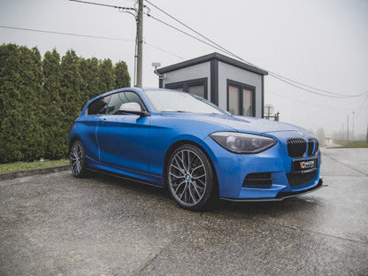 Maxton Design RD Line 10mm Side Skirts/Side Splitters for BMW 1 Series F21 3-Door M135i M140i M Sport (2011-2019) - ABS Rocker Extensions/Sill Blades, M Performance Style Body Kit - Matte Black or Red Core