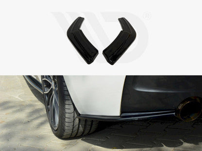 Maxton Design Gloss Black Rear Side Splitters for BMW 1 Series M135i F20 F21 (2011-2015 Pre-Facelift) - Rear Spats / Corner Splitters