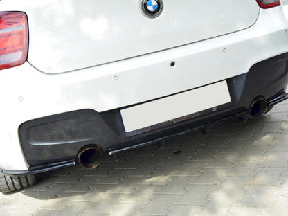 Maxton Design Gloss Black Rear Side Splitters for BMW 1 Series M135i F20 F21 (2011-2015 Pre-Facelift) - Rear Spats / Corner Splitters