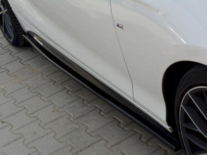 Maxton Design Gloss Black Side Skirt Diffusers for BMW 1 Series F21 3-Door (3dr) Pre-Facelift 2011-2019 | M Sport/M-Power ABS Side Skirt Extensions (Pair) with Fitting Kit