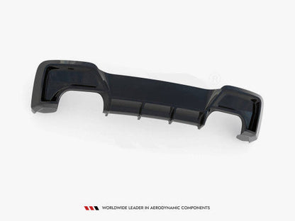 Maxton Design V2 Gloss Black Rear Diffuser Valance for BMW 1 Series M135i F20/F21 (2011-2015) | Rear Splitter, Lower Bumper Trim/Apron Insert | OEM Fit Direct Replacement
