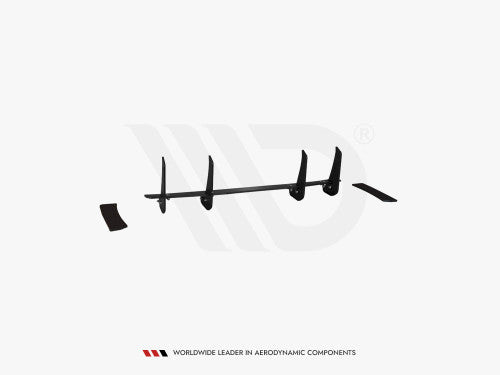 Maxton Design V1 Rear Diffuser/Valance for BMW 1 Series (1er) F20/F21 LCI M Sport (2015-2019) - ABS Rear Splitter/Bumper Insert - Fits F20 5-Door & F21 3-Door Hatchback - Performance Rear Lip Bumper Trim