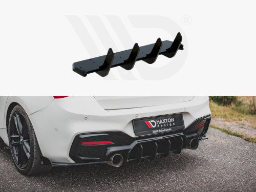 Maxton Design Racing Durability Rear Diffuser V4 / Rear Splitter  BMW M140i (F20 F21) 20162019  10mm ABS Matte Black