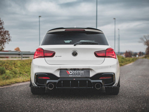 Maxton Design Racing Durability Rear Diffuser V4 / Rear Splitter  BMW M140i (F20 F21) 20162019  10mm ABS Matte Black