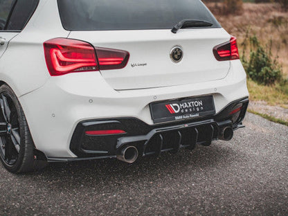 Maxton Design Racing Durability Rear Diffuser V4 / Rear Splitter  BMW M140i (F20 F21) 20162019  10mm ABS Matte Black