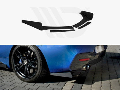 Maxton Design Pair Rear Spats Corner Skirts Side Splitters for BMW 1 Series Hatchback F20/F21 LCI Facelift 2015-2019 M Sport M140i M135i - Rear Bumper Extensions Diffuser Corner Lips Valance Fins