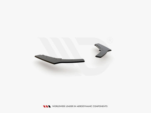 Maxton Design V2 Rear Spats / Rear Side Splitters / Bumper & Valance Extensions for BMW 1 Series F20 M140i Hatchback (2017-2019) – 10mm ABS Matte Black, Pair
