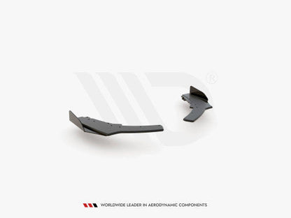 Maxton Design Rear Corner Splitters V2 (Rear Spats) for BMW 1 Series F20 M140i LCI 2017-2019 – Gloss Black Accent Blades/Gloss Flaps – 10mm Thick ABS – Rear Bumper Extensions, Valance Extensions, Rear Arch Spats – Performance Aero