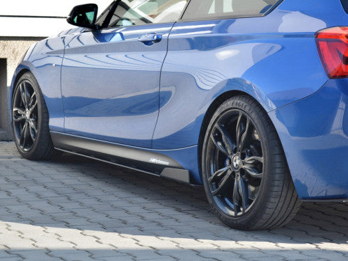 Maxton Design Racing Side Skirts Diffusers/Extensions for BMW 1 Series F21 3-Door M135i/M140i M Sport (M-Pack) 2011-2019