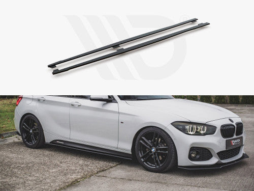 Maxton Design Black Racing Durability Side Skirts Diffusers V2 BMW 1 F20 M135I / M140I / M-Pack (2011-2019)