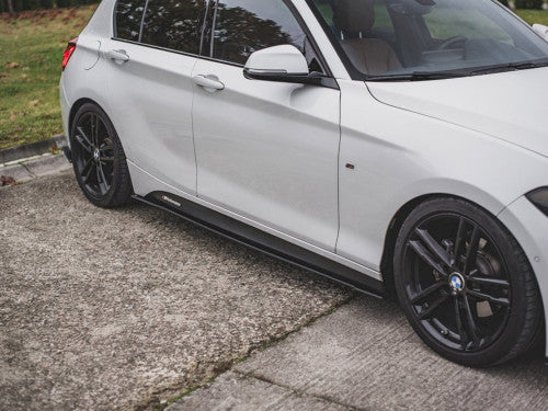 Maxton Design Black Racing Durability Side Skirts Diffusers V2 BMW 1 F20 M135I / M140I / M-Pack (2011-2019)