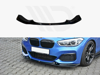 Maxton Design V3 Gloss Black Front Lip Splitter for BMW 1 Series F20 F21 LCI Facelift (2015-2019) M Sport – Front Bumper Chin Spoiler/Aero Blade Lip Fits M135i M140i