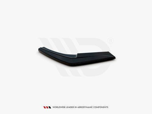 Maxton Design Gloss/Piano Black Rear Side Splitters / Spats for BMW 1 Series F20 LCI Facelift M Sport 2015-2019 - Rear Bumper Corner Extensions, Valance Extensions, Diffuser Fins - ABS Aero Styling Kit (BM-1-F20F-M-RS1)