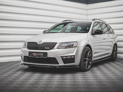Maxton Design - FRONT SPLITTER V.4 SKODA OCTAVIA RS MK3 (2013-2016)