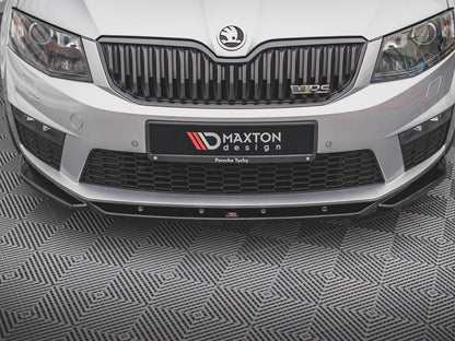 Maxton Design - FRONT SPLITTER V.4 SKODA OCTAVIA RS MK3 (2013-2016)